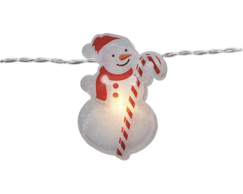 Guirlande lumineuse bonhomme de neige pour décoration de Noël
