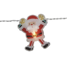Guirlande lumineuse avec motif Père Noël pour décoration de Noël