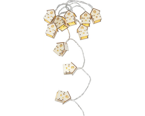 Lichterkette mit Häuschenmotiven