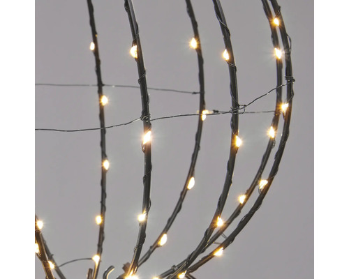 Dekorative Kugel aus Metall mit LED-Beleuchtung