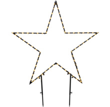 Dekorativer Stern mit Leuchten zur Verwendung im Aussenbereich