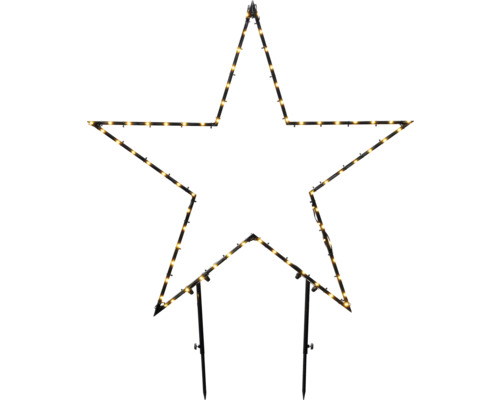 Dekorativer Stern mit Leuchten zur Verwendung im Aussenbereich