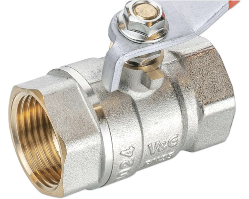 Vanne d''arrêt en métal avec raccord fileté