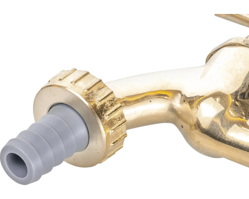 Wasserhahn aus Messing mit Schlauchanschluss