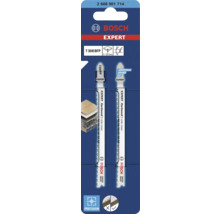 Jeu de lames de scie sauteuse Bosch Expert pour bois dur, T 308 BFP, adapté pour des coupes nettes
