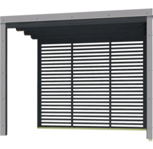 Pergola avec paroi à lamelles pour le jardin