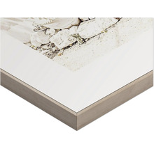 Detailansicht eines Bilderrahmens mit Steinmotiv