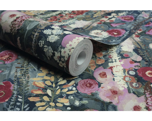 Tapetenrolle mit Blumenmuster