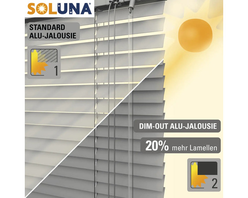 Standard Aluminiumjalousie und Verdunkelungs-Aluminiumjalousie im Vergleich