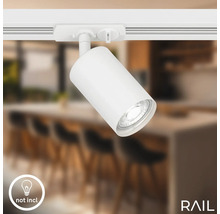 "Weisse Schienenleuchte im Innenraum