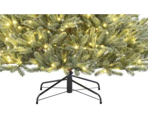 Arbre de Noël artificiel avec lumières et support métallique
