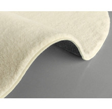 Vue détaillée d''un tapis avec poils et envers tissé