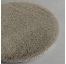 Tapis rond en imitation fourrure