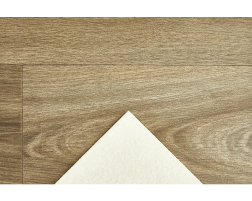 Dekorplatte in Holzoptik mit weisser Unterlage