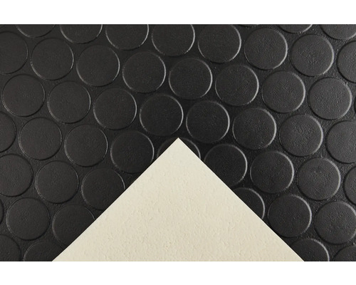 Gummimatte mit Noppenmuster und Unterseite