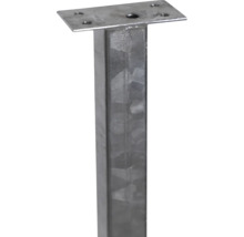 Ancre de poteau en métal avec plaque de montage
