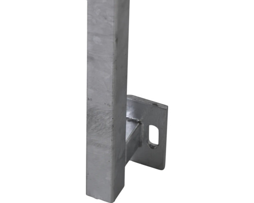 Metallpfosten mit Montageplatte für Befestigung