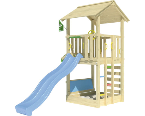 Spielturm mit Rutsche und Leiter für den Aussenbereich
