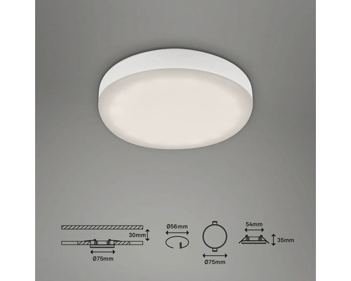 Plafonnier rond avec dimensions