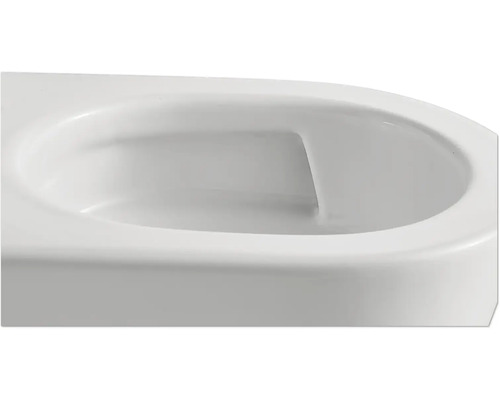 Gros plan d''un WC suspendu blanc