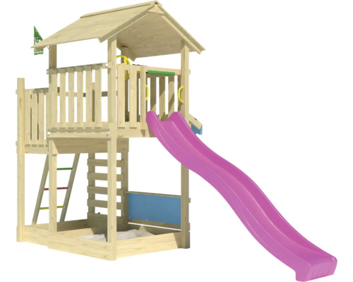 Tour de jeux avec toboggan pour l''extérieur