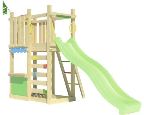 Tour de jeu avec toboggan pour le jardin