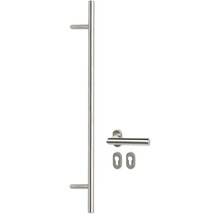 Ensemble de ferrures de porte en acier inoxydable avec poignée barre et garniture de poignée de porte