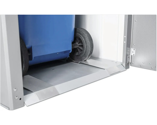 Mülltonnenbox mit Rampe für einfache Mülltonnenlagerung