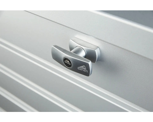 Logo Biohort sur une poignée de porte