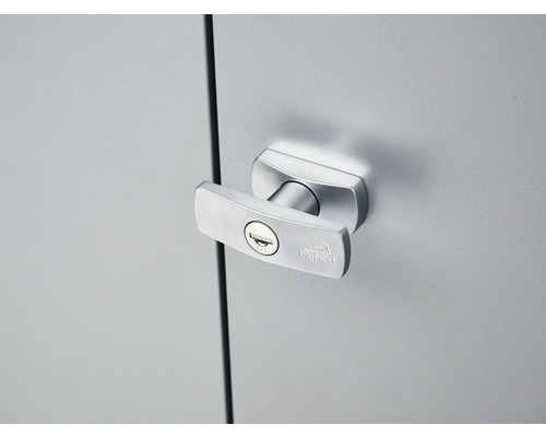 Porte d''armoire avec poignée et serrure