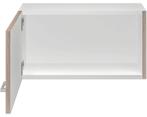 Armoire suspendue ouverte avec porte