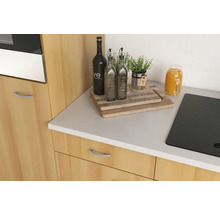Küchenzeile ohne Geräte Flex Well Nano 270 cm Frontfarbe buche - Korpusfarbe buche 00009153