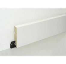 Plinthe en bois avec clip de fixation