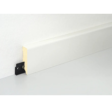 Plinthe en bois avec clip pour fixation au mur