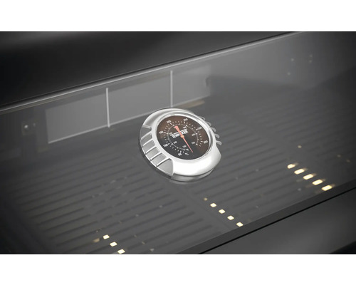 Intérieur d''un barbecue avec affichage de la température