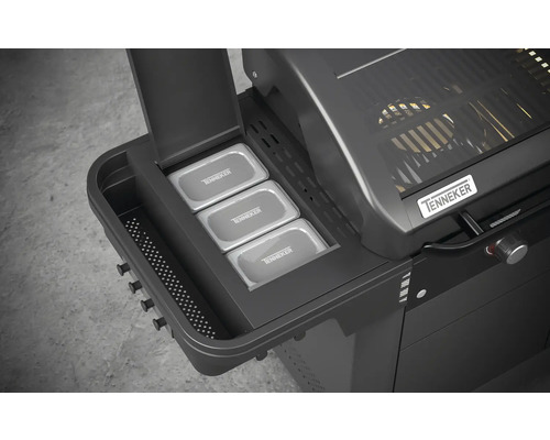 Grill Tenneker avec bacs de maintien au chaud