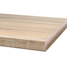 Panneau de bois avec bord arrondi