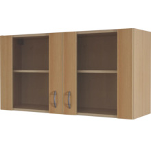 Armoire suspendue avec deux portes et deux étagères