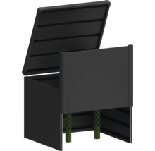 Boîte de rangement extérieure ouverte