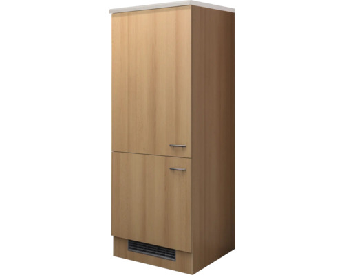 Hochschrank mit zwei Türen und Griffen