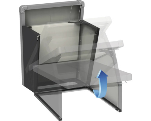 Table à langer murale avec plan de travail rabattable