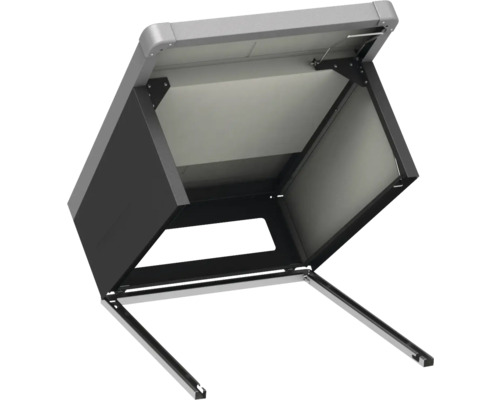 Abri à vélos métallique ouvert pour un stockage sûr des vélos