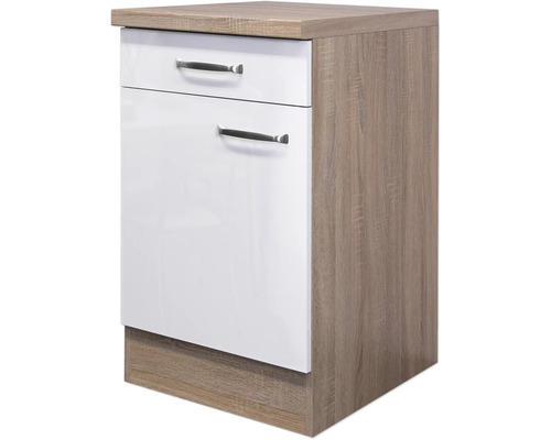 Unterschrank mit zwei Schubladen im Holzdekor