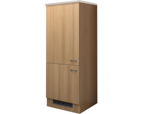 Hochschrank mit zwei Türen und Griffen