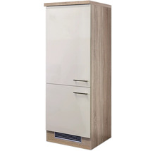 Hochschrank mit zwei Türen und Griffen