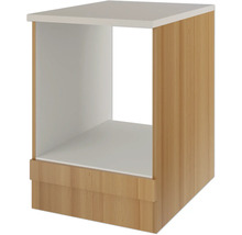 Offenes Holzregal mit weißen Innenflächen