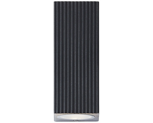 Applique murale noire étroite avec rainures verticales