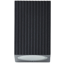 Rechteckige Wandleuchte mit vertikalen Rippen