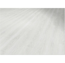 Sol stratifié clair avec aspect bois posé