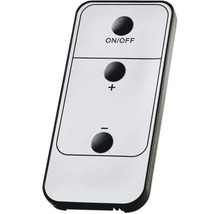 Télécommande avec bouton marche/arrêt et touches plus et moins